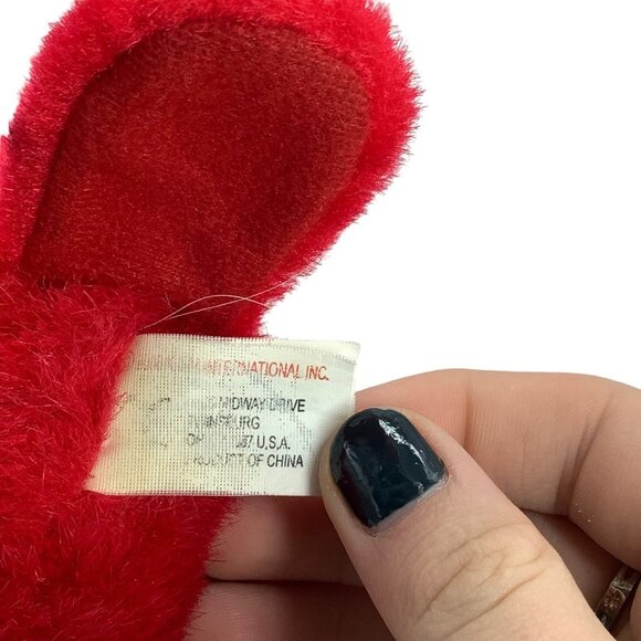 Vtg K&M Toys Northern Cardinal Bird Stuffed Animal Plush Toy 6 Inch Mohawk SOUND - Picture 5 of 8